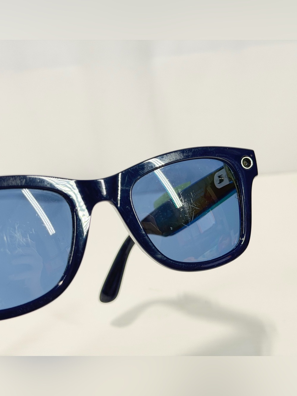 Ray-Ban Black Frame Blue Lens Sunglasses - Picture 5 of 9